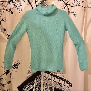 Patagonia Capilene Air Sweater Hooded Merino Wool Outdoor Teal Small